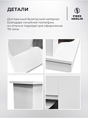 Камин электрический декоративный с обогревом напольный Флора, электроочаг Юджин, имитация звука потрескивания дров