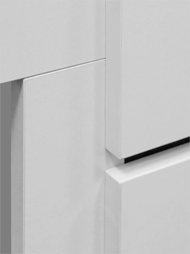 Камин электрический Линдос белый, очаг Премьер, эффект звука потрескивания дров, живого пламени + пульт ДУ (Электрокамин)